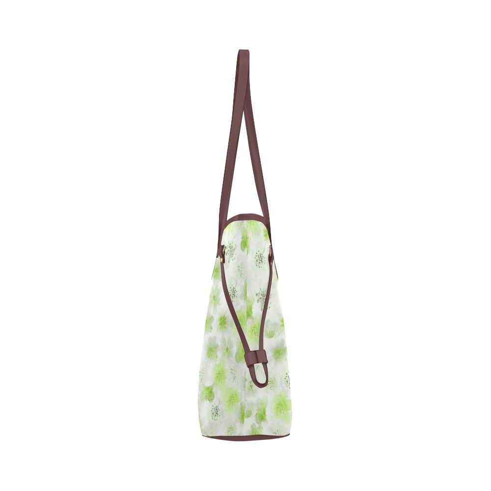 watercolor flowers 8 Clover Canvas Tote Bag (Model 1661)