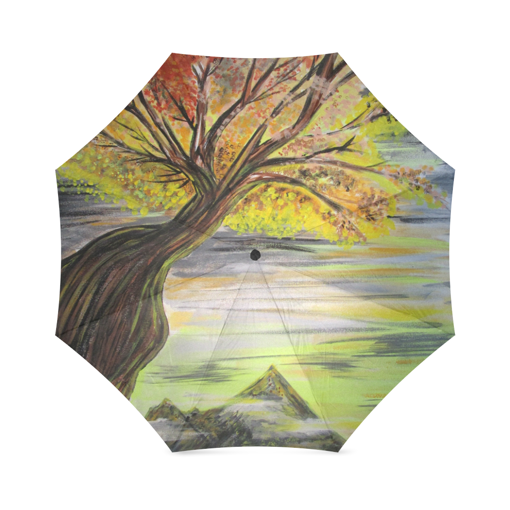 Overlooking Tree Foldable Umbrella (Model U01)