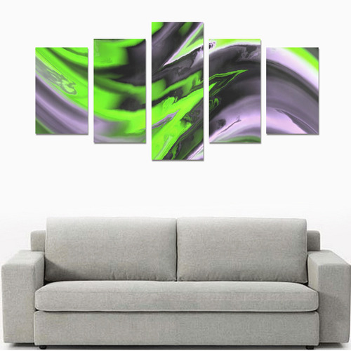 fractal waves D by JamColors Canvas Print Sets C (No Frame)