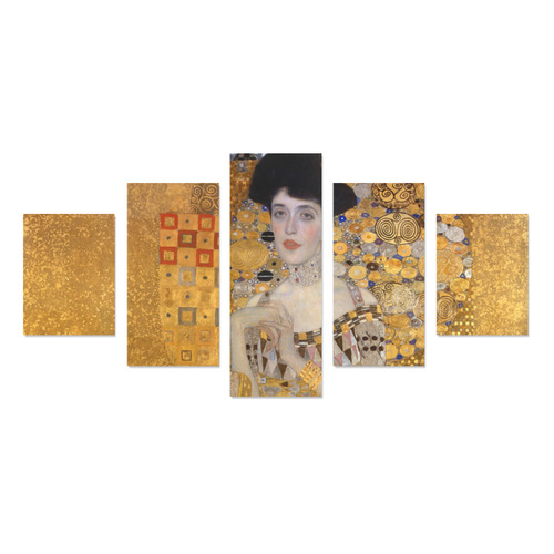 Gustav Klimt Adele Bloch Bauer Portrait Canvas Print Sets B (No Frame)