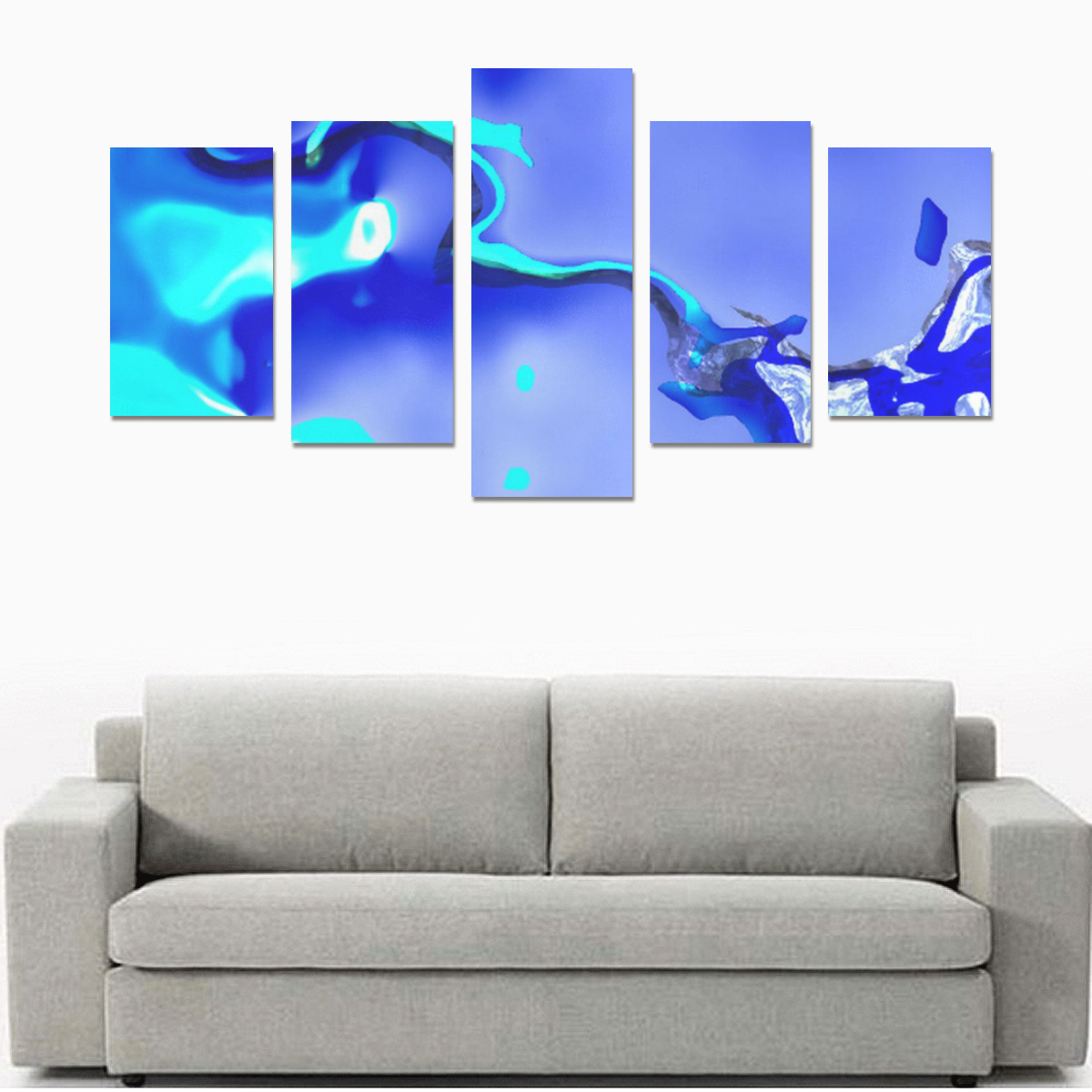 Abstract Fate, ocean Canvas Print Sets C (No Frame)