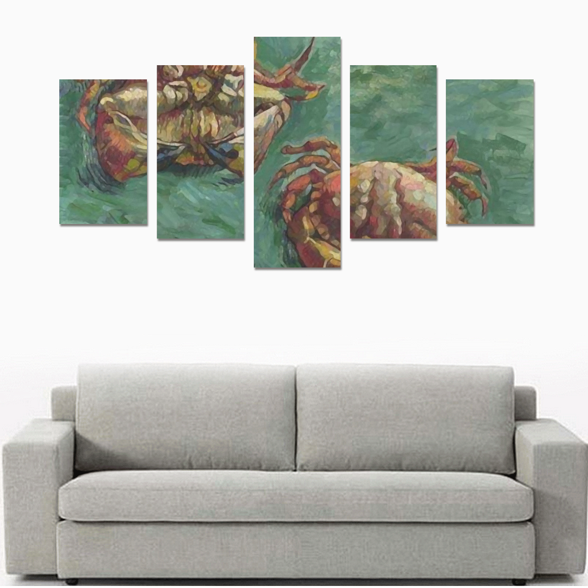 Van Gogh Two Crabs Nature Morte Fine Art Canvas Print Sets C (No Frame)