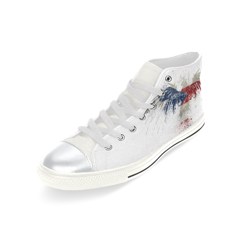 Strength PR Sneakers High Top Canvas Women's Shoes/Large Size (Model 017)