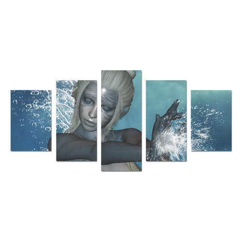 The fairy of water Canvas Print Sets D (No Frame)