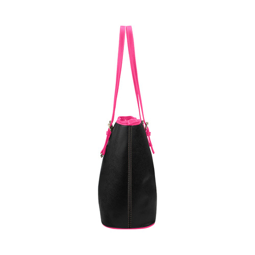 LaMonki "pink" Leather Tote Bag/Large (Model 1651)