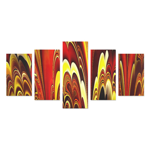marbled fractal 417 A by JamColors Canvas Print Sets C (No Frame)