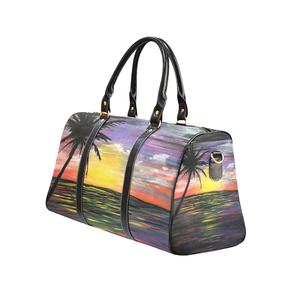 Sunset Sea New Waterproof Travel Bag/Large (Model 1639)