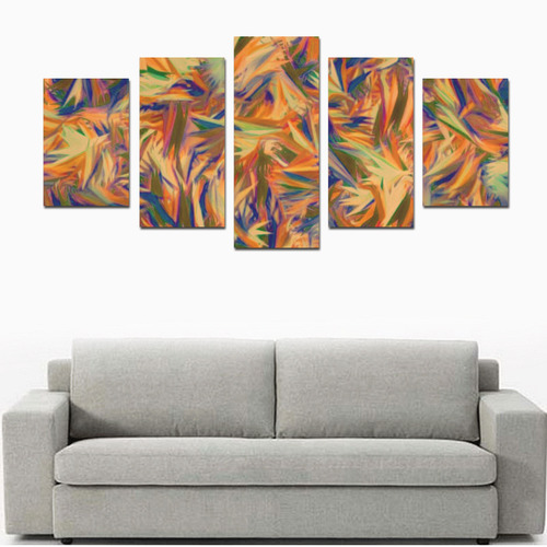 Modern abstract 21 F by JamColors Canvas Print Sets D (No Frame)