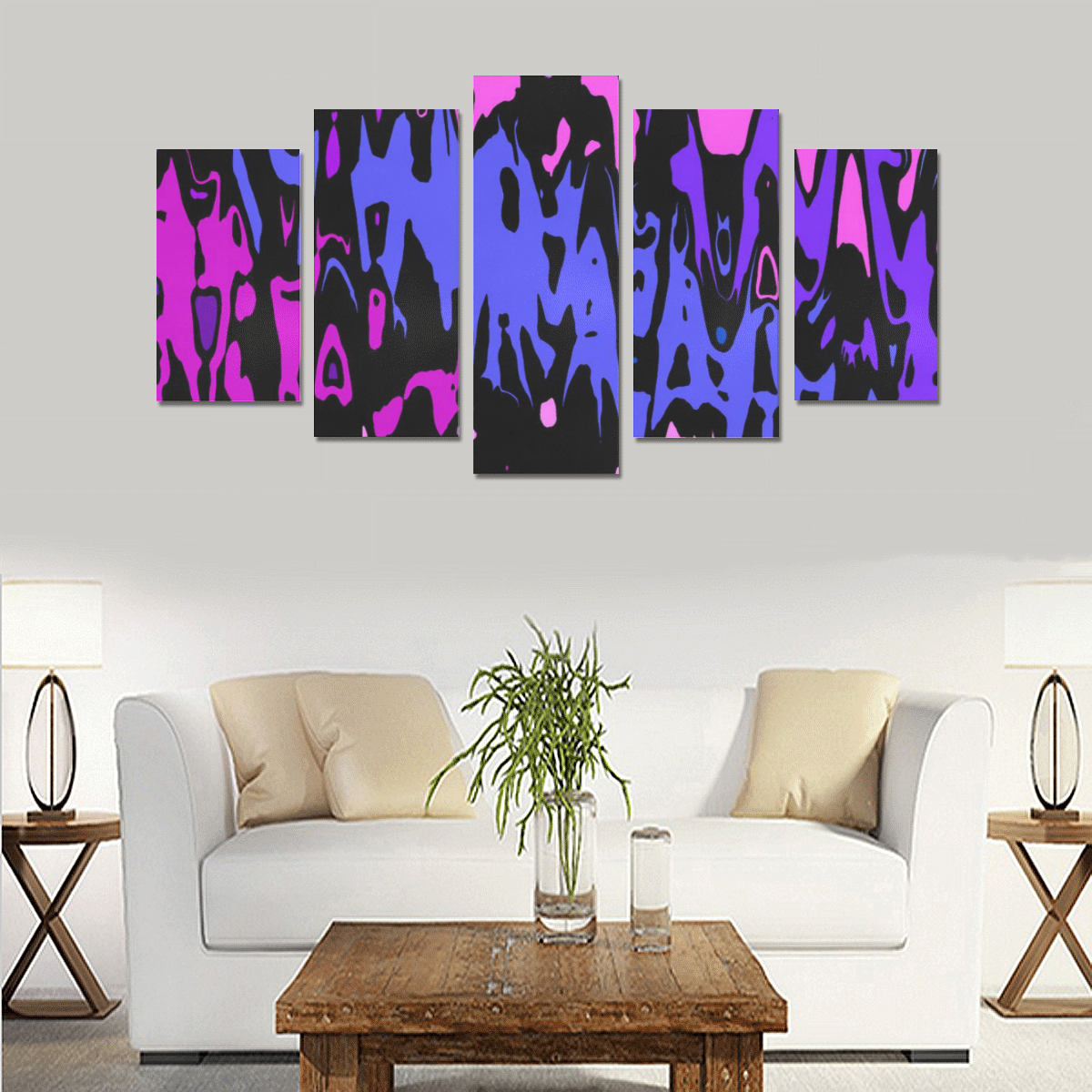 modern abstract 46B by JamColors Canvas Print Sets A (No Frame)