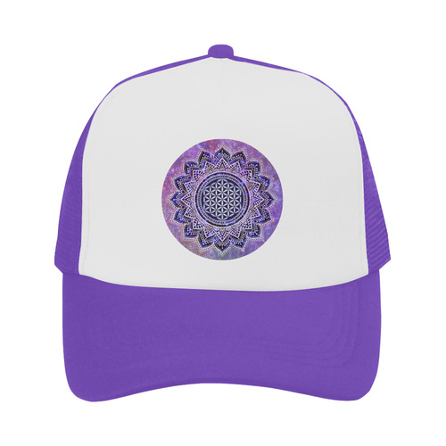 Flower Of Life Lotus Of India Galaxy Colored Trucker Hat