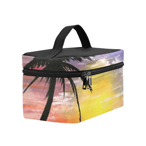 Sunset Sea Cosmetic Bag/Large (Model 1658)