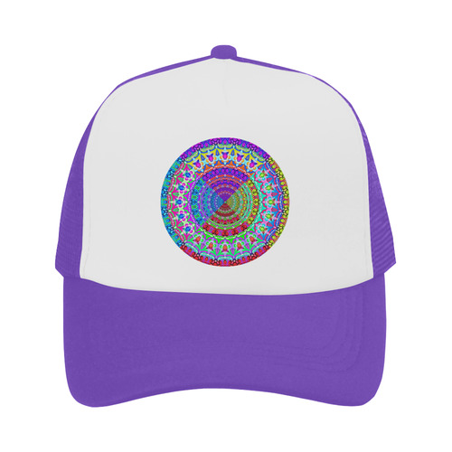 4 Triangles Power Mandala multicolored Trucker Hat