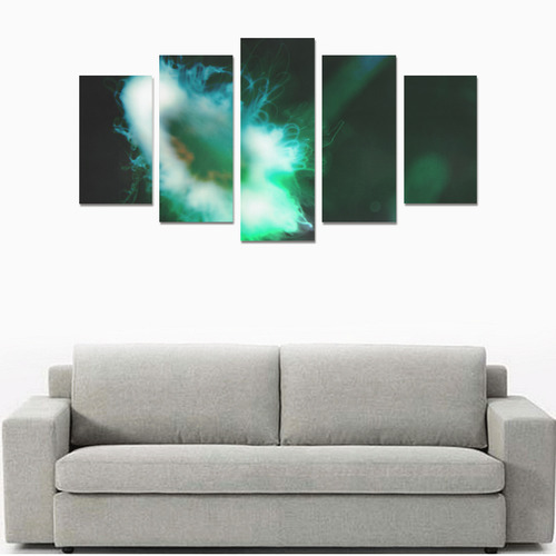 Alien Jellyfish Canvas Print Sets A (No Frame)
