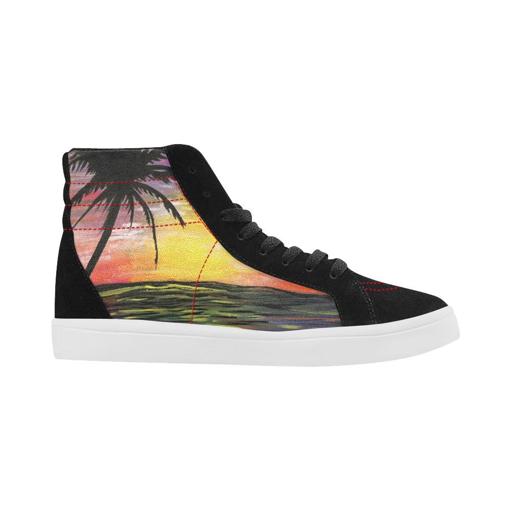 Sunset Sea Capricorn High Top Casual Shoes for Men (Model 037)