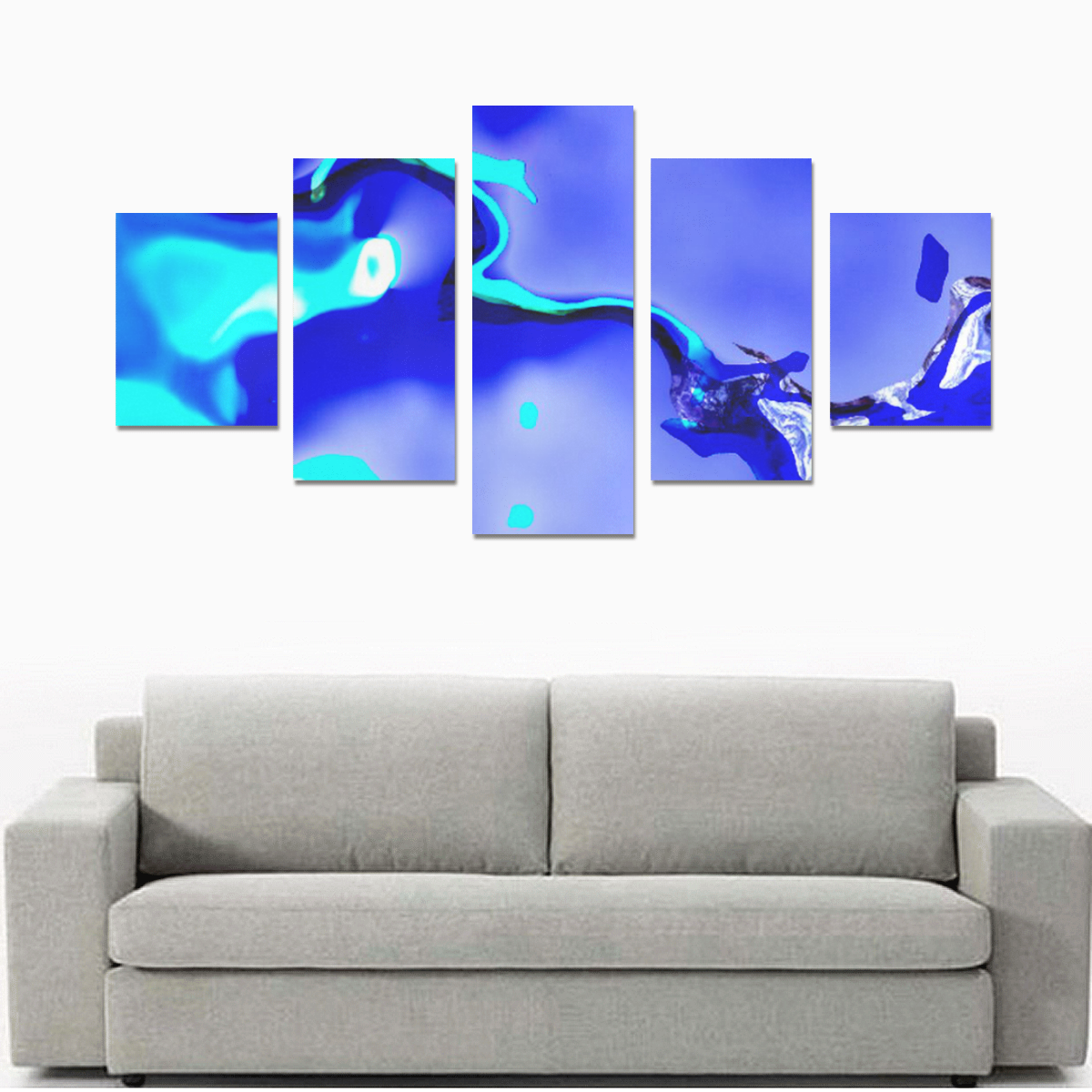 Abstract Fate, ocean Canvas Print Sets B (No Frame)
