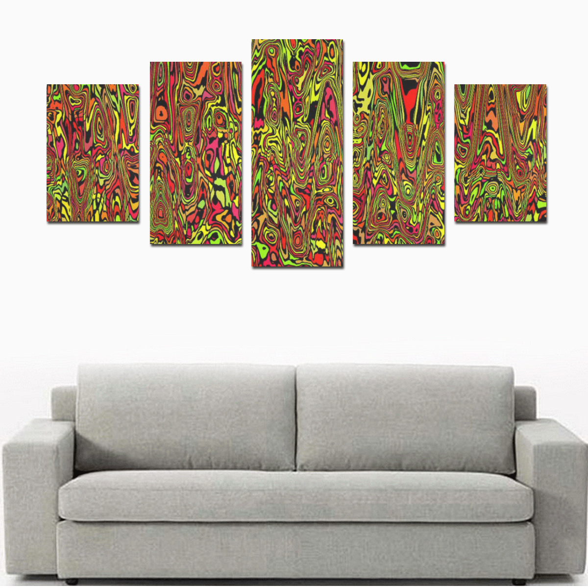 modern abstract 45C by JamColors Canvas Print Sets D (No Frame)