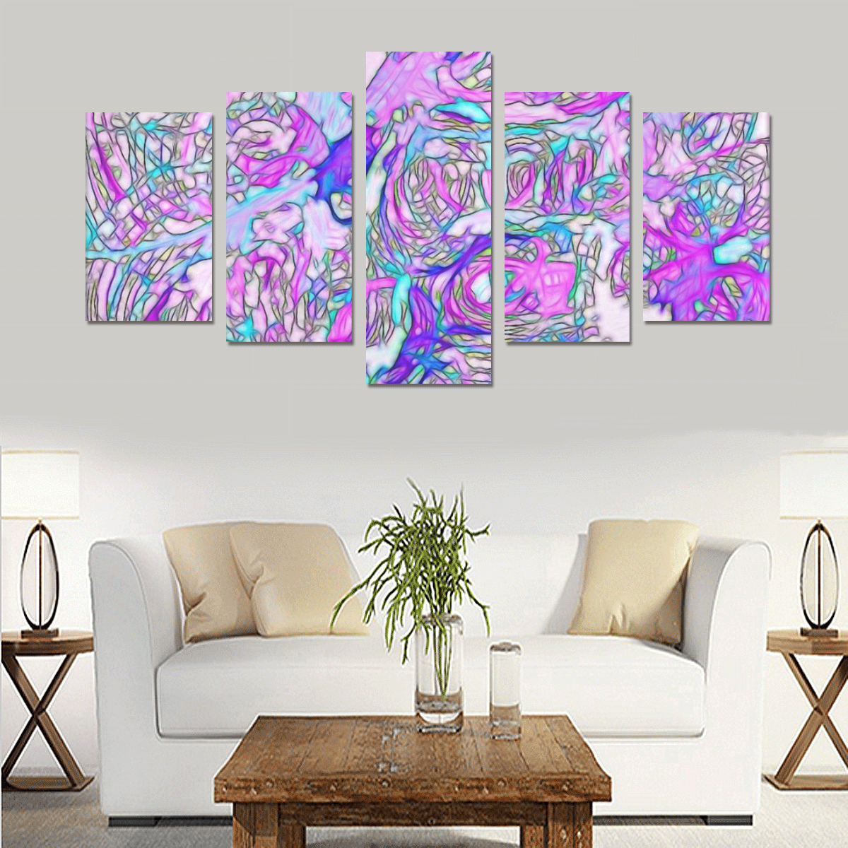 abstract joy 6 by JamColors Canvas Print Sets C (No Frame)