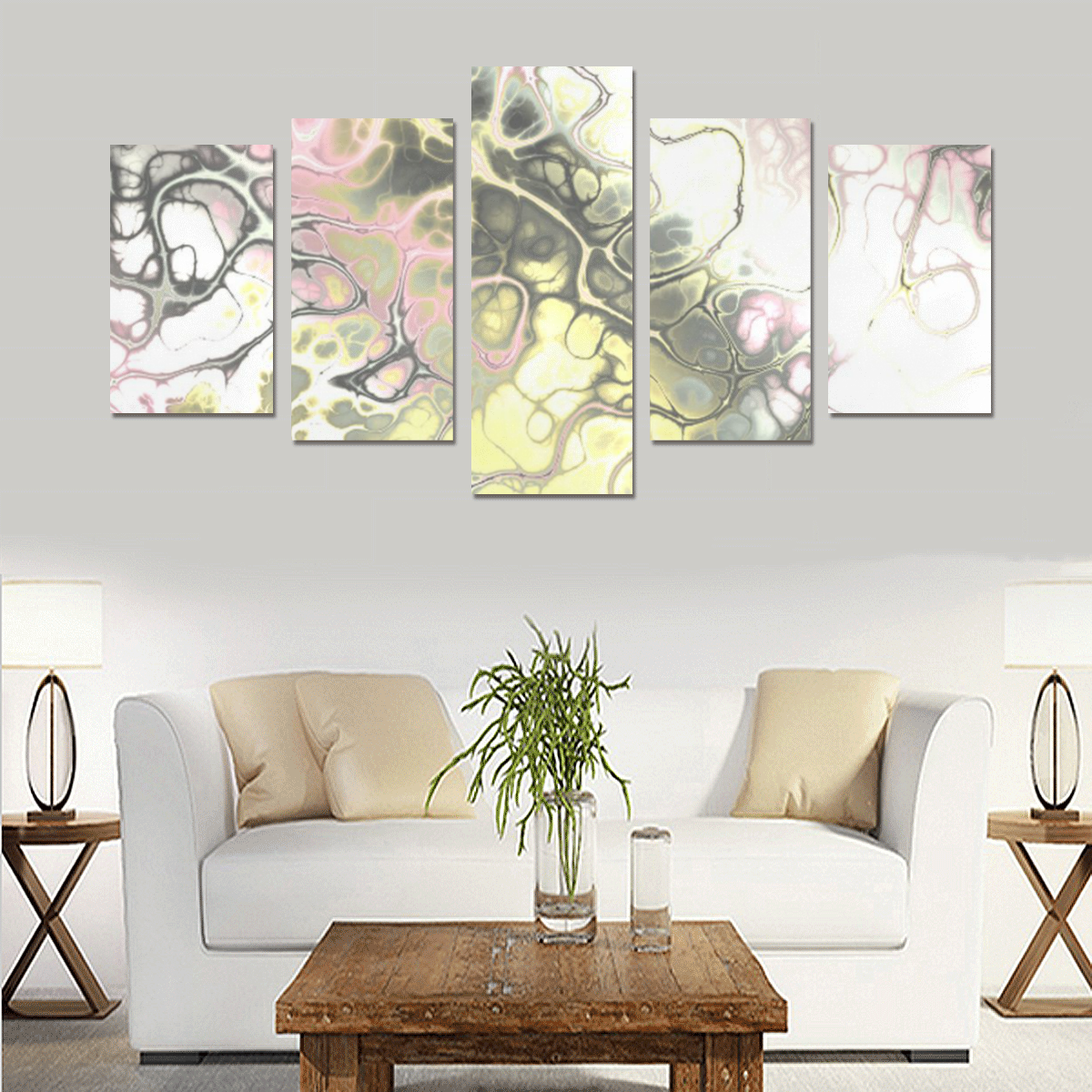 awesome fractal 35H by JamColors Canvas Print Sets C (No Frame)