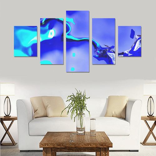 Abstract Fate, ocean Canvas Print Sets B (No Frame)
