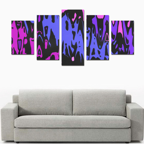 modern abstract 46B by JamColors Canvas Print Sets D (No Frame)