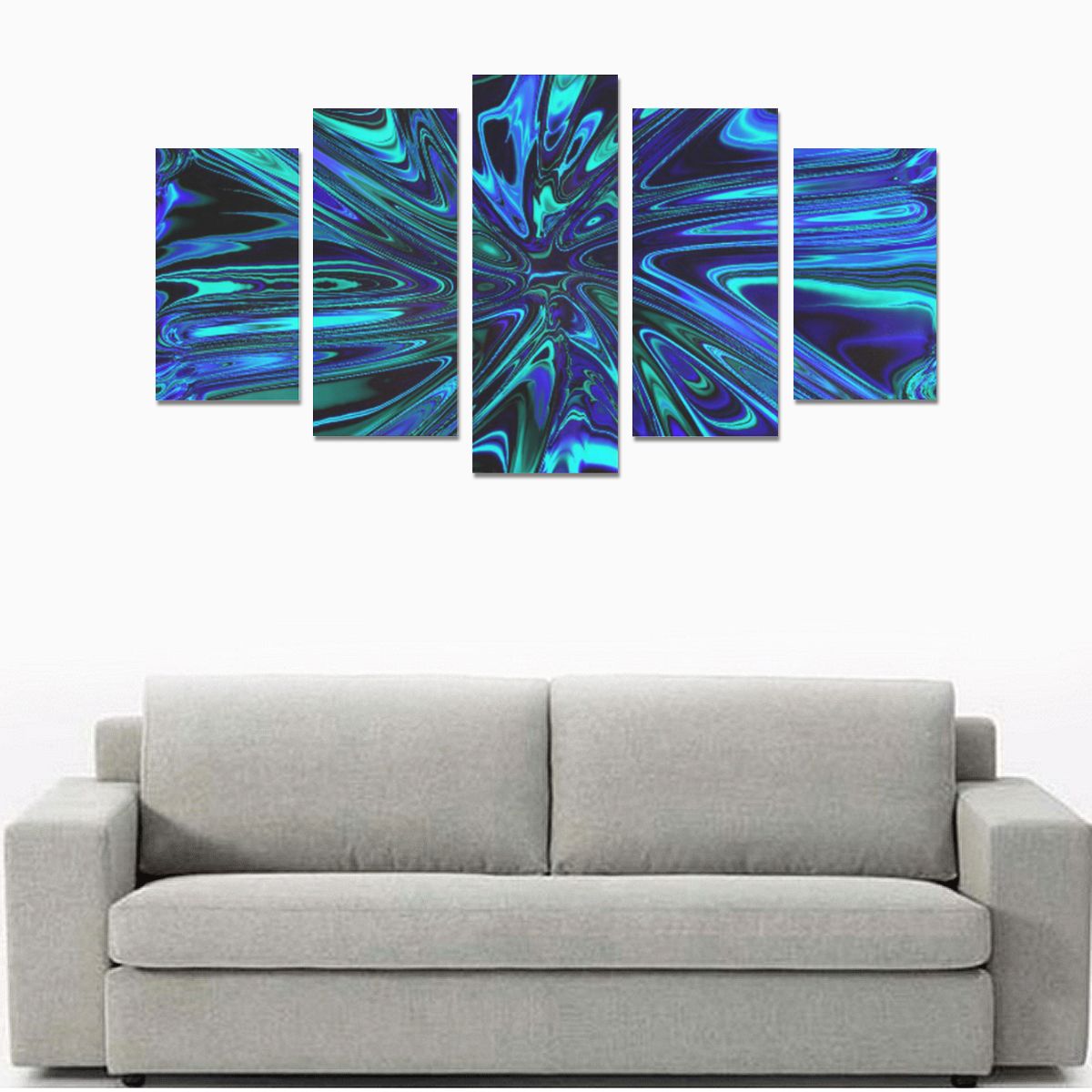 new fractal 717A by JamColors Canvas Print Sets A (No Frame)