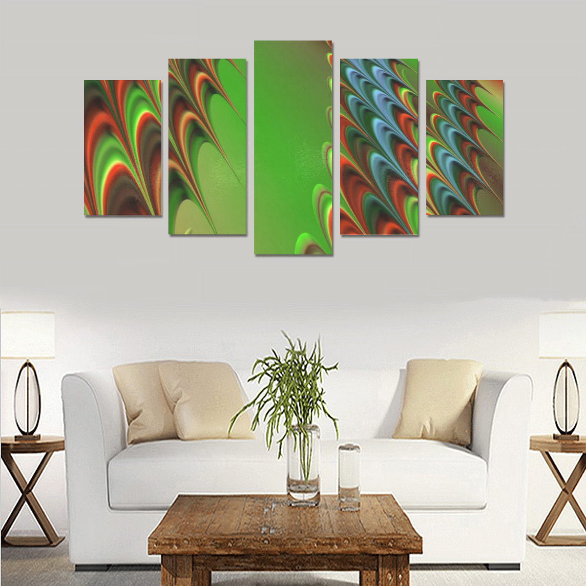 Gorgeous Fractal For You 16C by JamColors Canvas Print Sets A (No Frame)