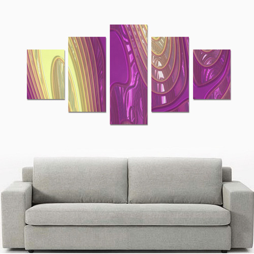 glossy 3D abstract 07 by JamColors Canvas Print Sets B (No Frame)