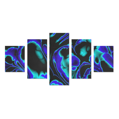 glowing fractal C by JamColors Canvas Print Sets B (No Frame)