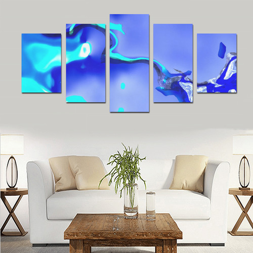 Abstract Fate, ocean Canvas Print Sets D (No Frame)