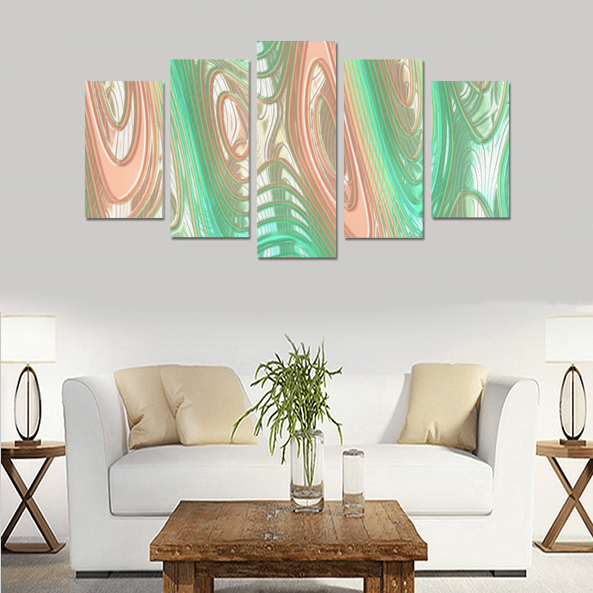 glossy 3D abstract 06 by JamColors Canvas Print Sets A (No Frame)