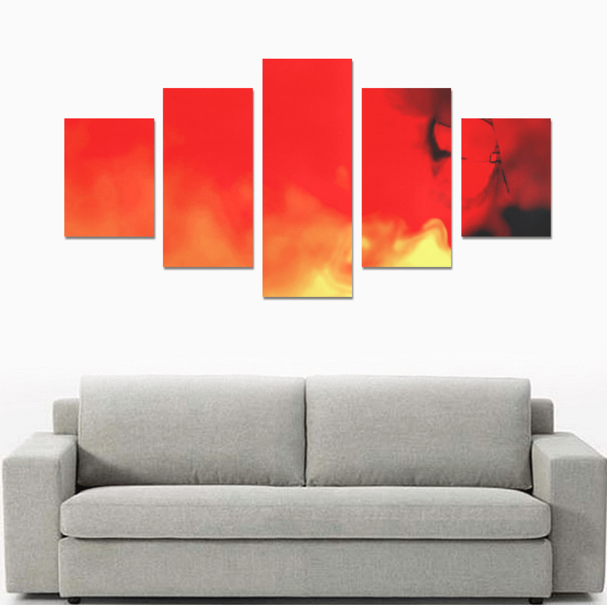 Abstract Fate, fire Canvas Print Sets B (No Frame)