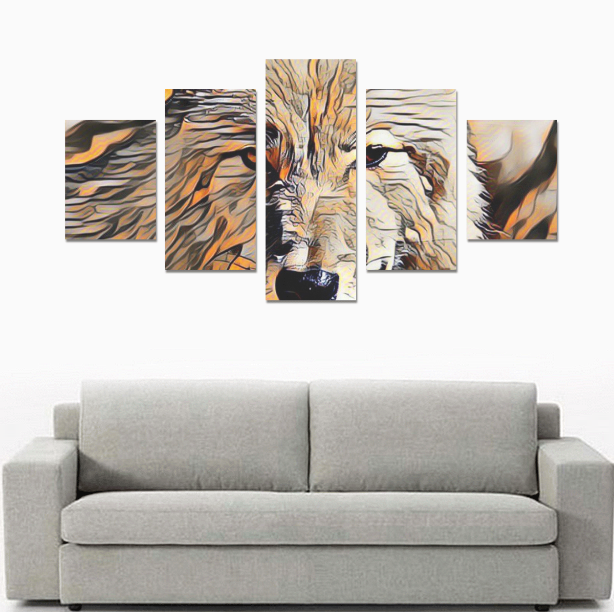 ArtAnimal Wolf by JamColors Canvas Print Sets B (No Frame)