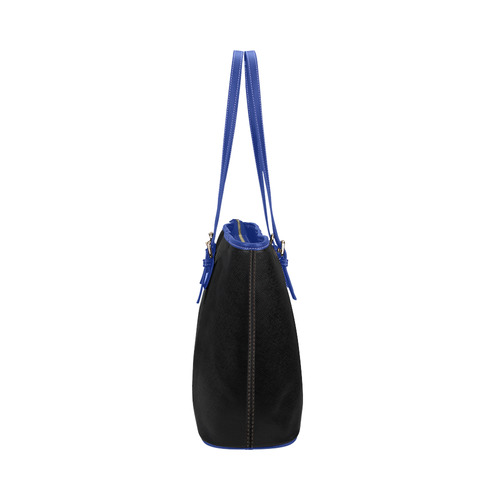 LaMonki "blue" Leather Tote Bag/Large (Model 1651)