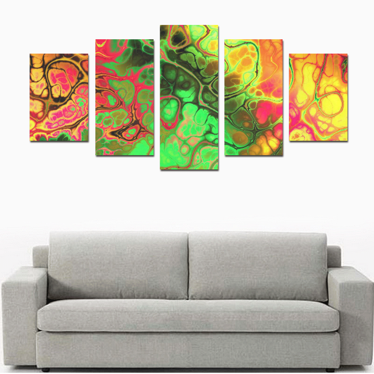 awesome fractal 35I by JamColors Canvas Print Sets D (No Frame)
