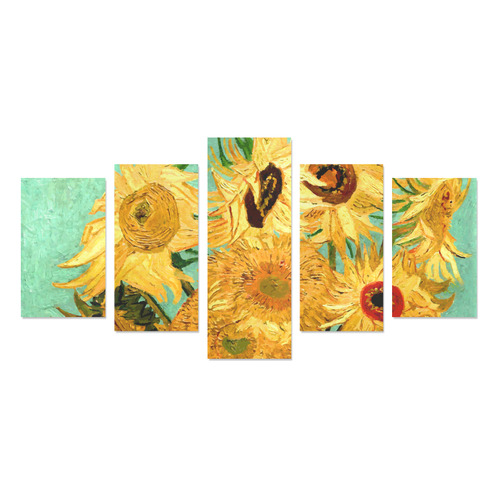 Van Gogh Sunflowers Canvas Print Sets C (No Frame)