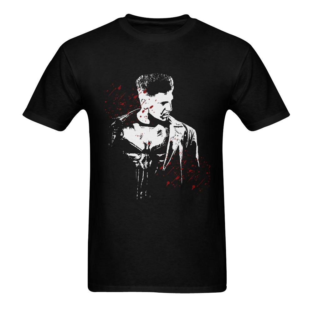 Punisher Men's T-Shirt in USA Size (Two Sides Printing)