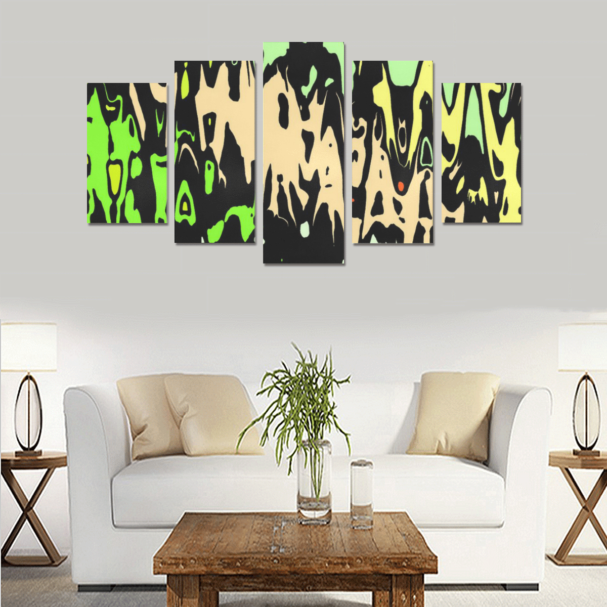 modern abstract 46C by JamColors Canvas Print Sets A (No Frame)