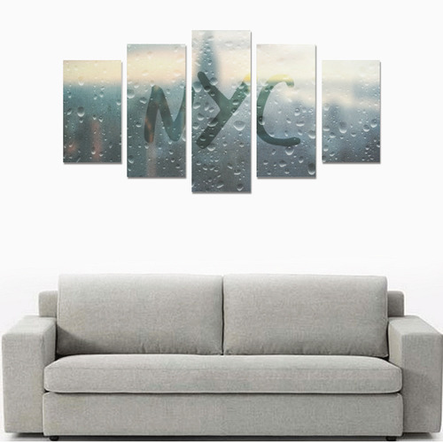 Rainy Day in NYC Canvas Print Sets A (No Frame)