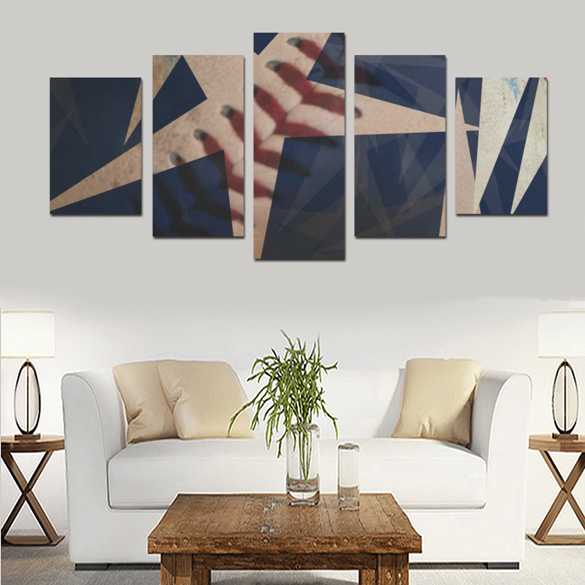 As American as....... Canvas Print Sets D (No Frame)