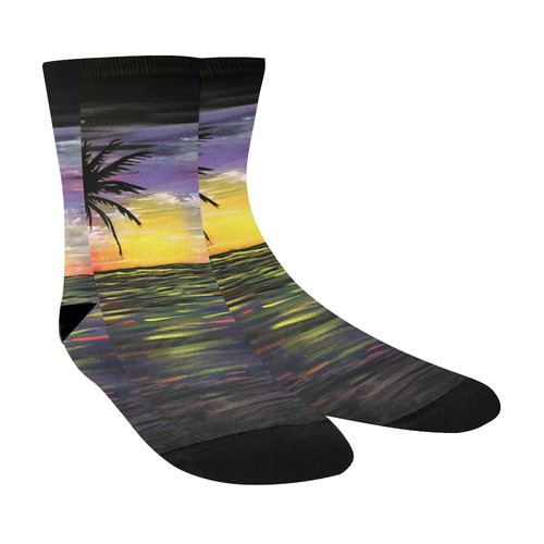 Sunset Sea Crew Socks