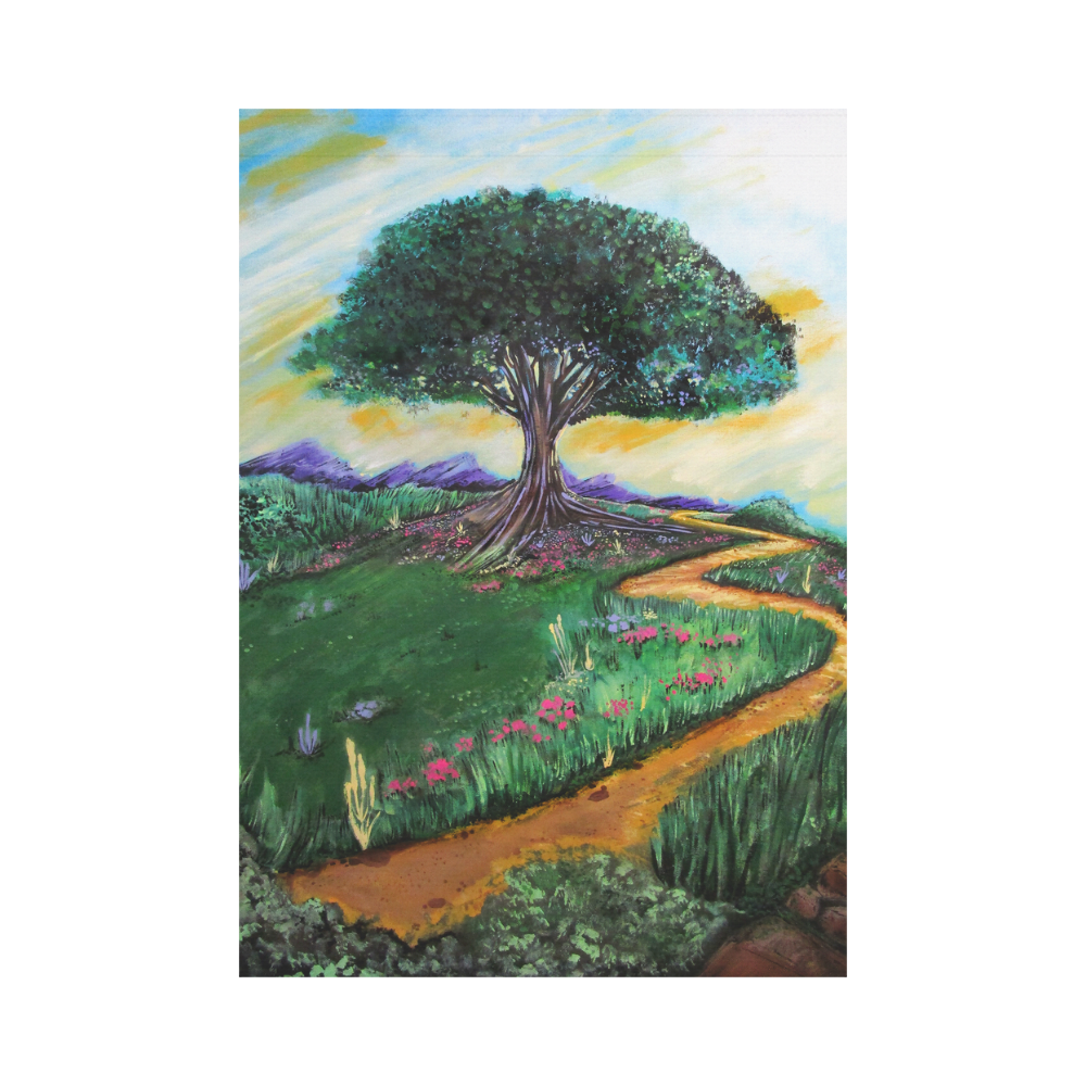 Tree Of Imagination Garden Flag 28''x40'' （Without Flagpole）