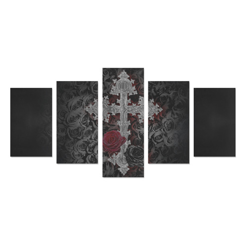 Gothic Cross Canvas Print Sets C (No Frame)