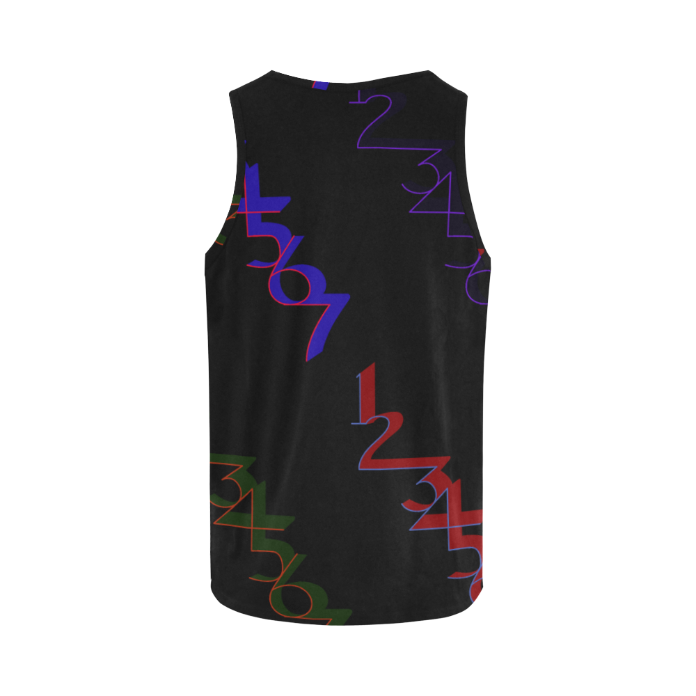 Men's NUMBERS Collection 1234567 Tank Top All Over Print Tank Top for Men (Model T43)