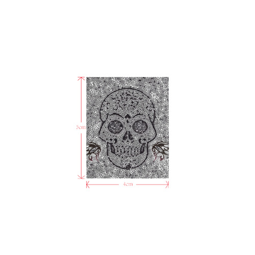 Mosaic Skull Logo for Men&Kids Clothes (4cm X 5cm)
