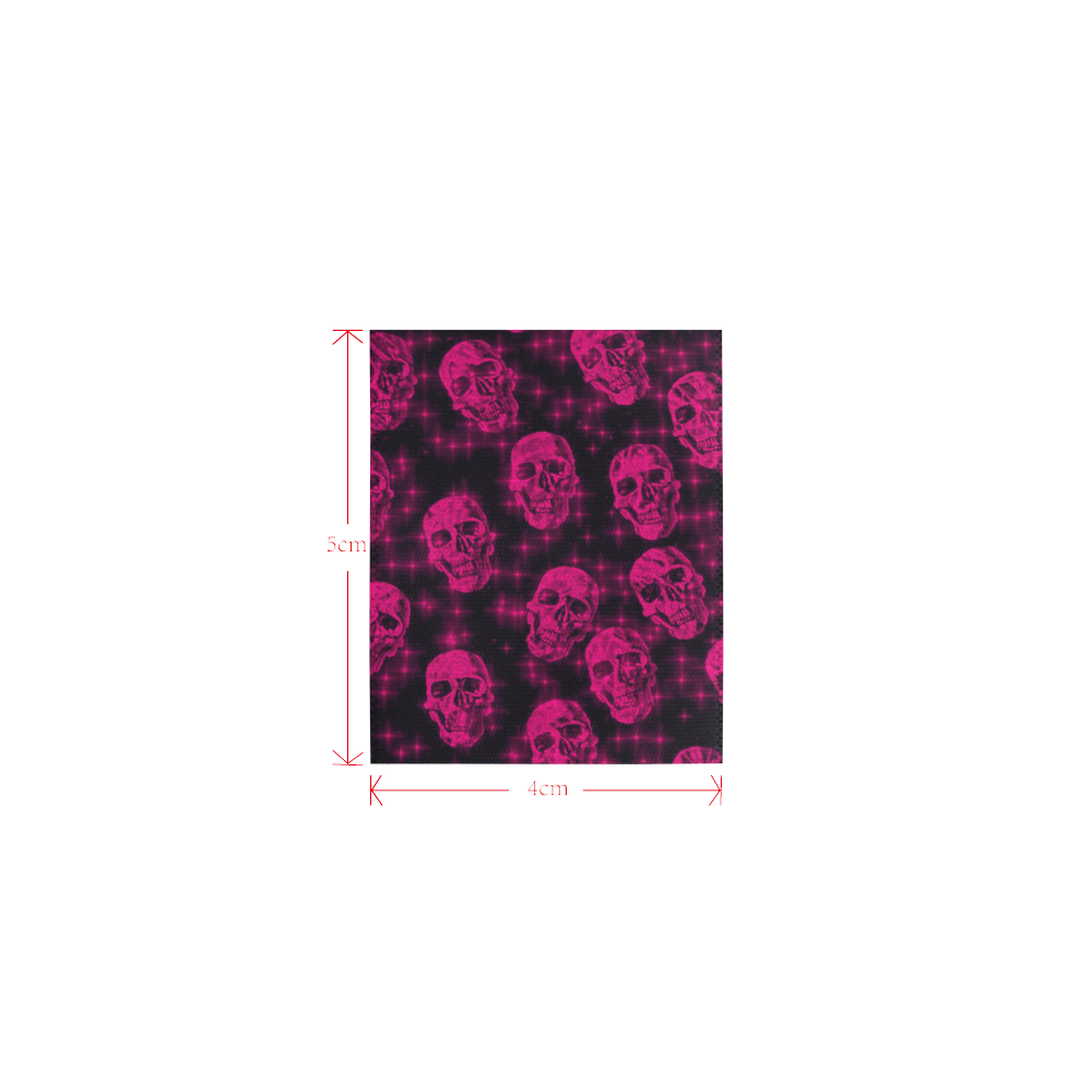 sparkling glitter skulls pink by JamColors Logo for Men&Kids Clothes (4cm X 5cm)