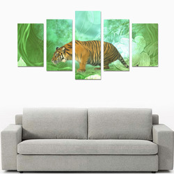 Awesome tiger, fantasy world Canvas Print Sets C (No Frame)