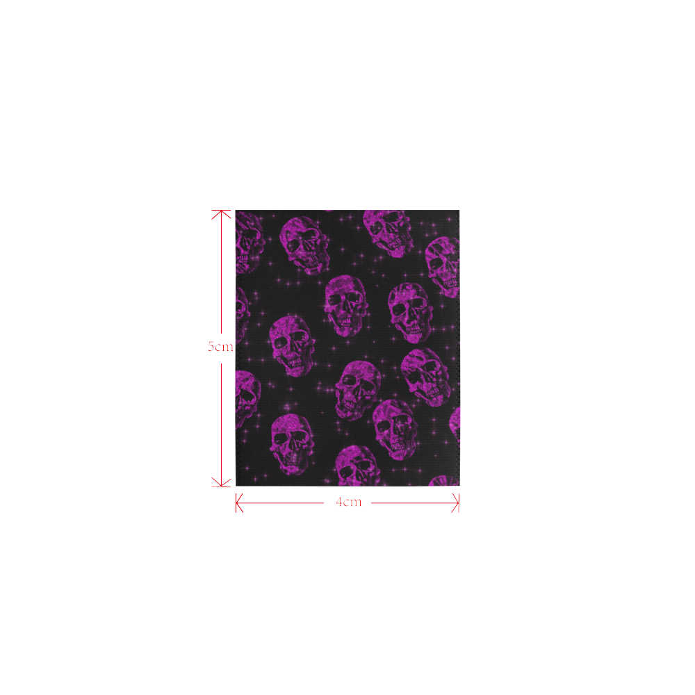 sparkling glitter skulls puprle by JamColors Logo for Men&Kids Clothes (4cm X 5cm)