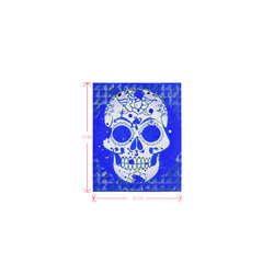 Trendy Skull,inky blue by JamColors Logo for Men&Kids Clothes (4cm X 5cm)