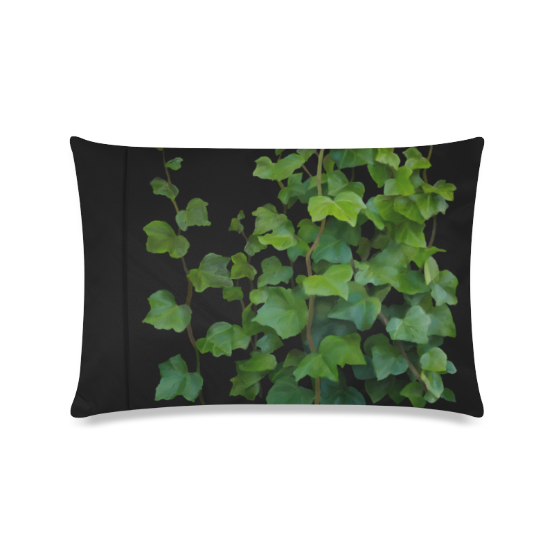 Vines, climbing plant watercolor Custom Zippered Pillow Case 16"x24"(Twin Sides)