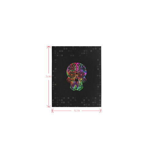 psychedelic skull by JamColors Logo for Men&Kids Clothes (4cm X 5cm)